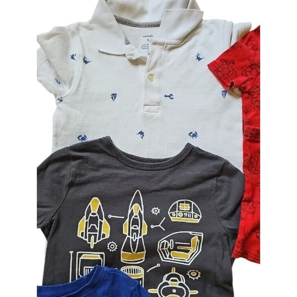 Boys Clothing Lot 4T 5T Old Navy Carters Childrens Place Shark Minions 11pc